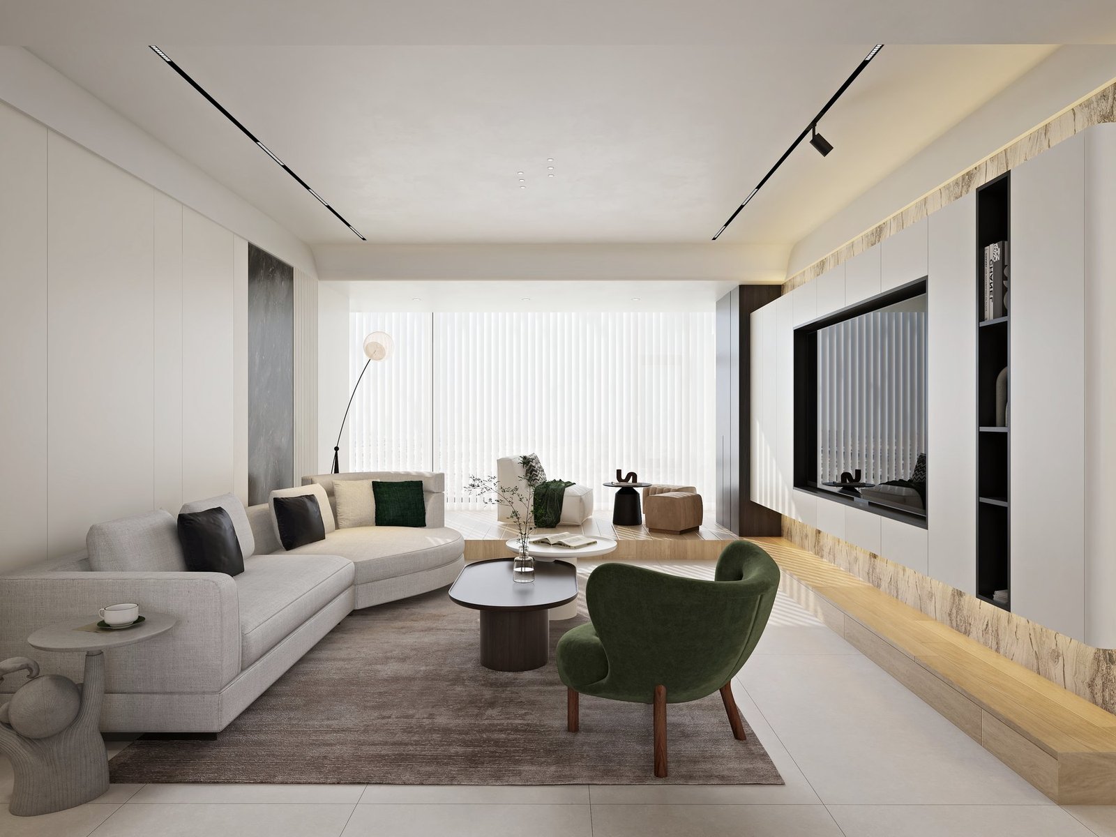 Living room design visualisation