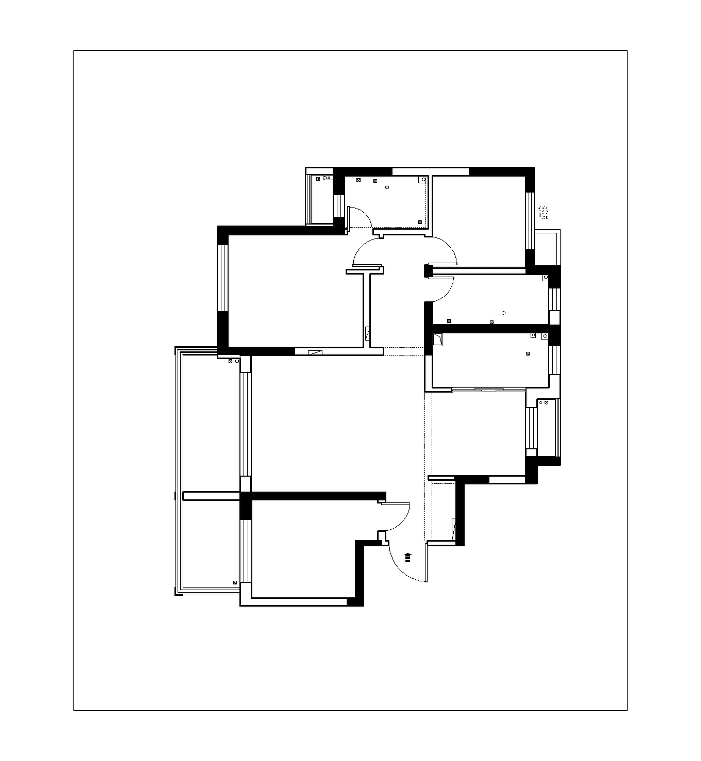 Original floor plan before the interior redesign