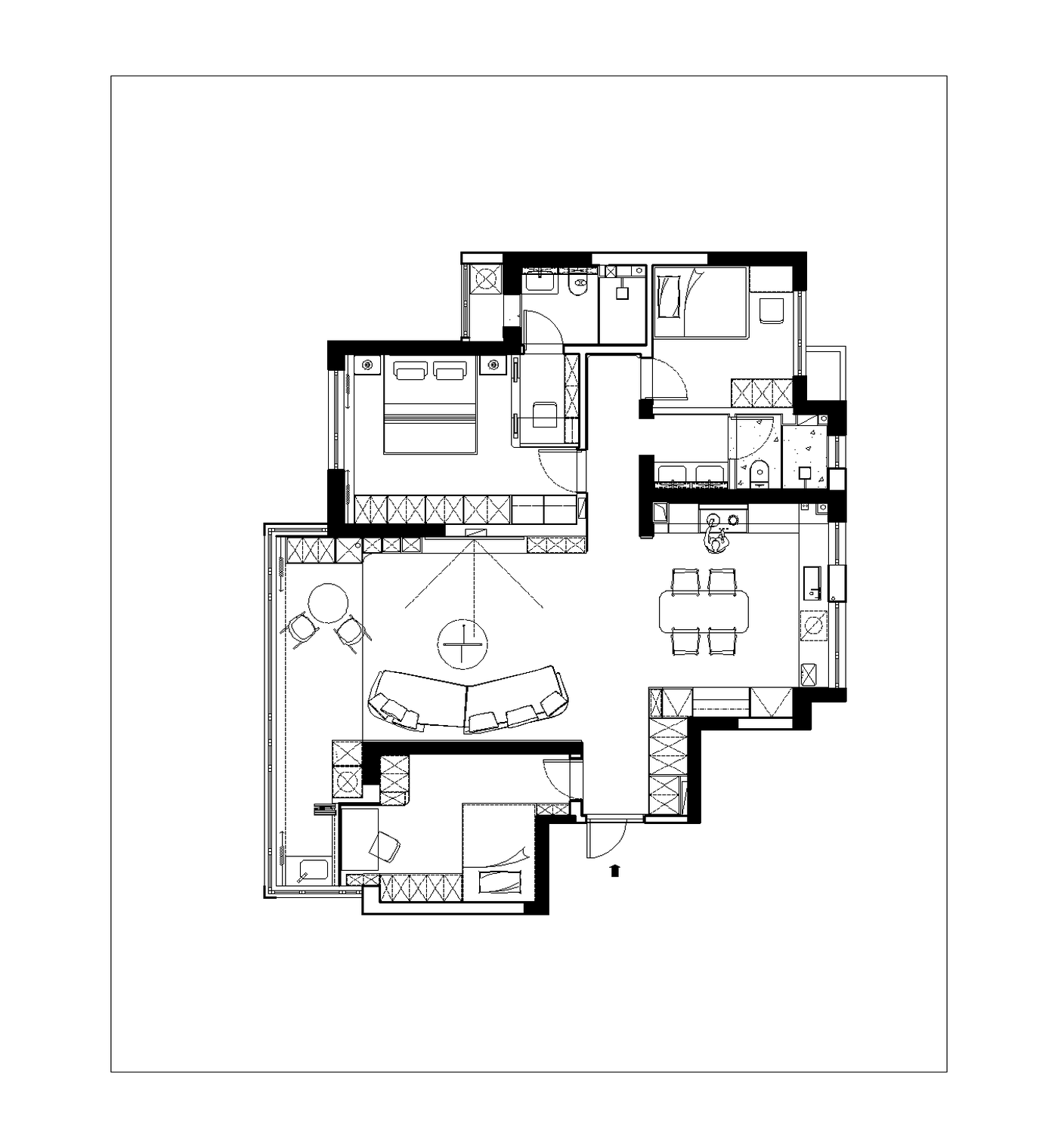 Proposed floor plan for the redesigned family home