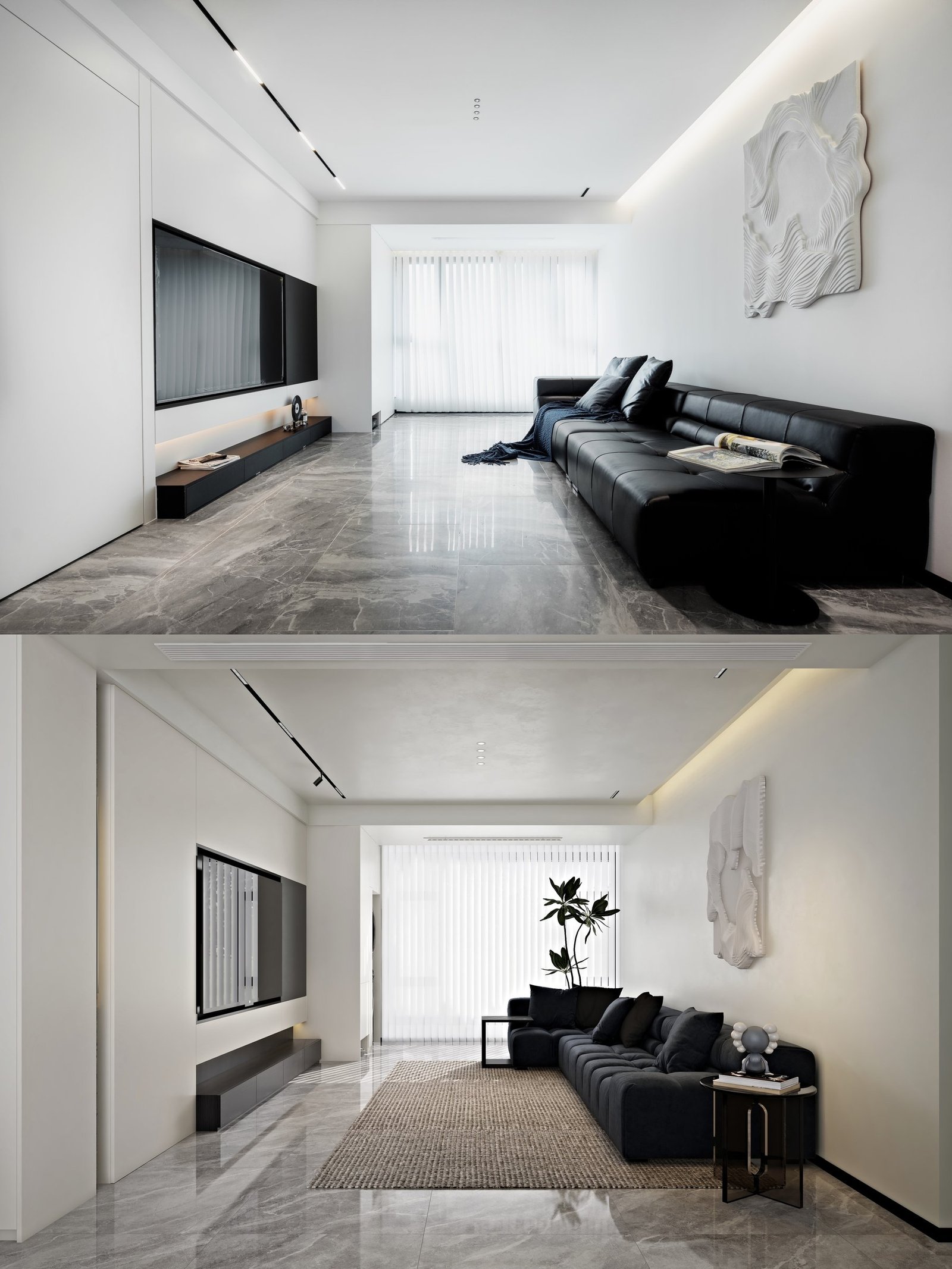 Living room design visualisation
