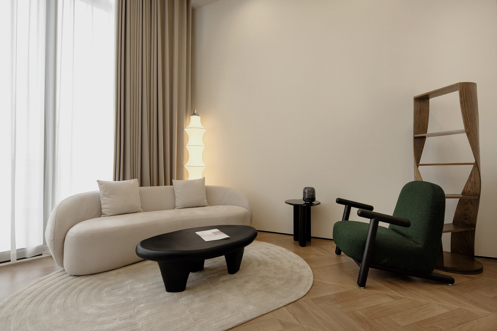 Softly furnished private lounge within the wellness centre
