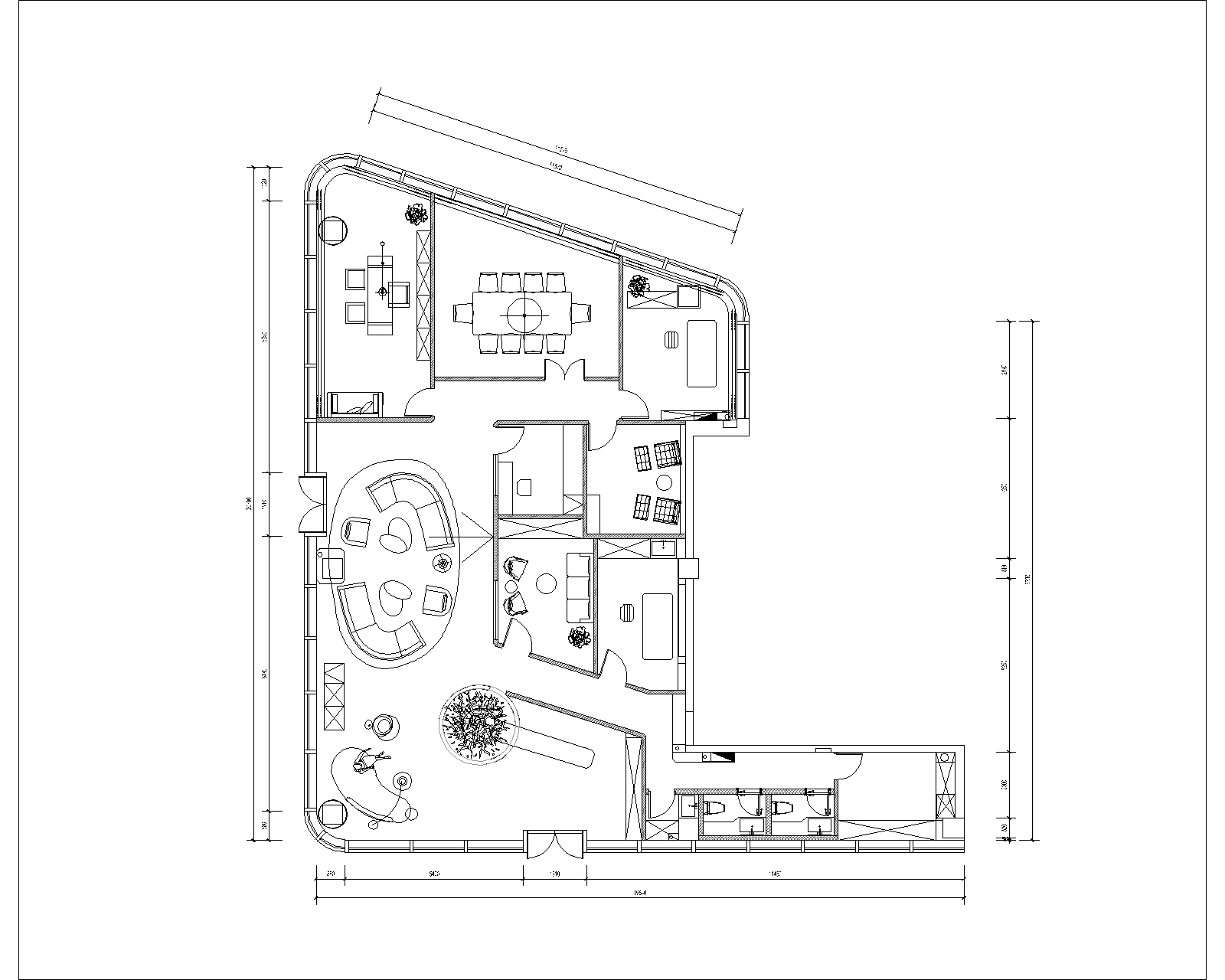 Proposed layout showing reception, waiting, consultation and treatment areas